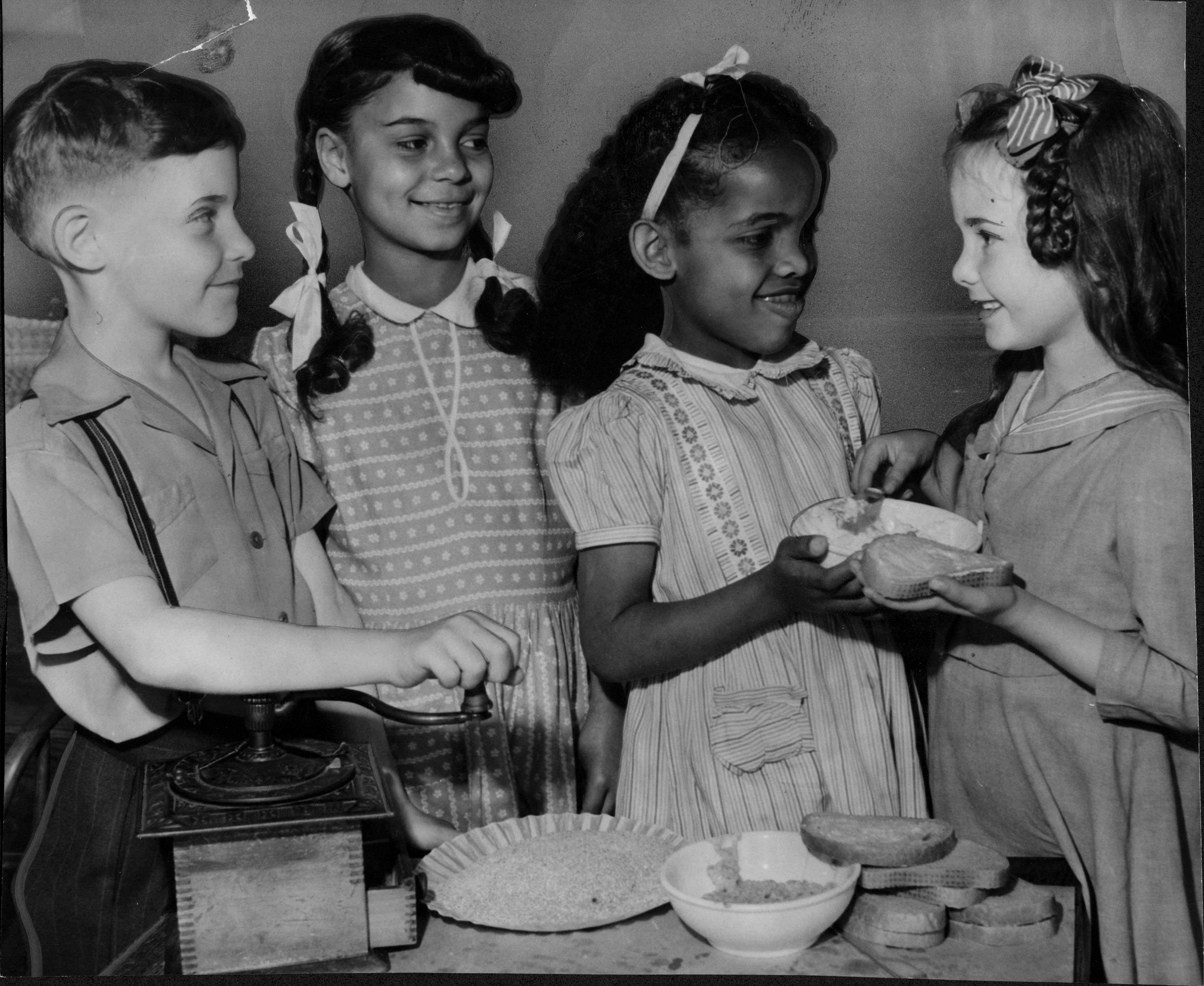 human relations training among children, 1946, northside, image 1, side 1
