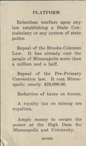 myrtle cain, voter card, side 2, hclib vertical files