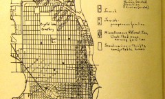 social composition of near northside neighborhoods, map from a study of social conditions, 1925