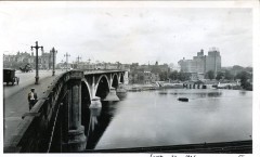 river bridge, june 22, 1926, redevelopment photos, city archives