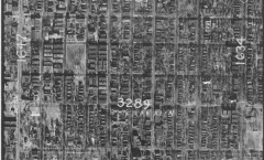 smaller version, aerial map, u of m, 1938, franklin avenue and 35W