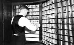wpa workers indexing bertillon cards, 1938, from mhs