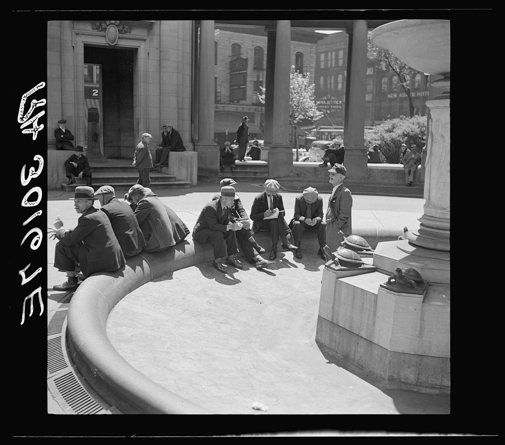 Gateway Park and Nicollet Hotel, Minneapolis, Minnesota, 1942 Print