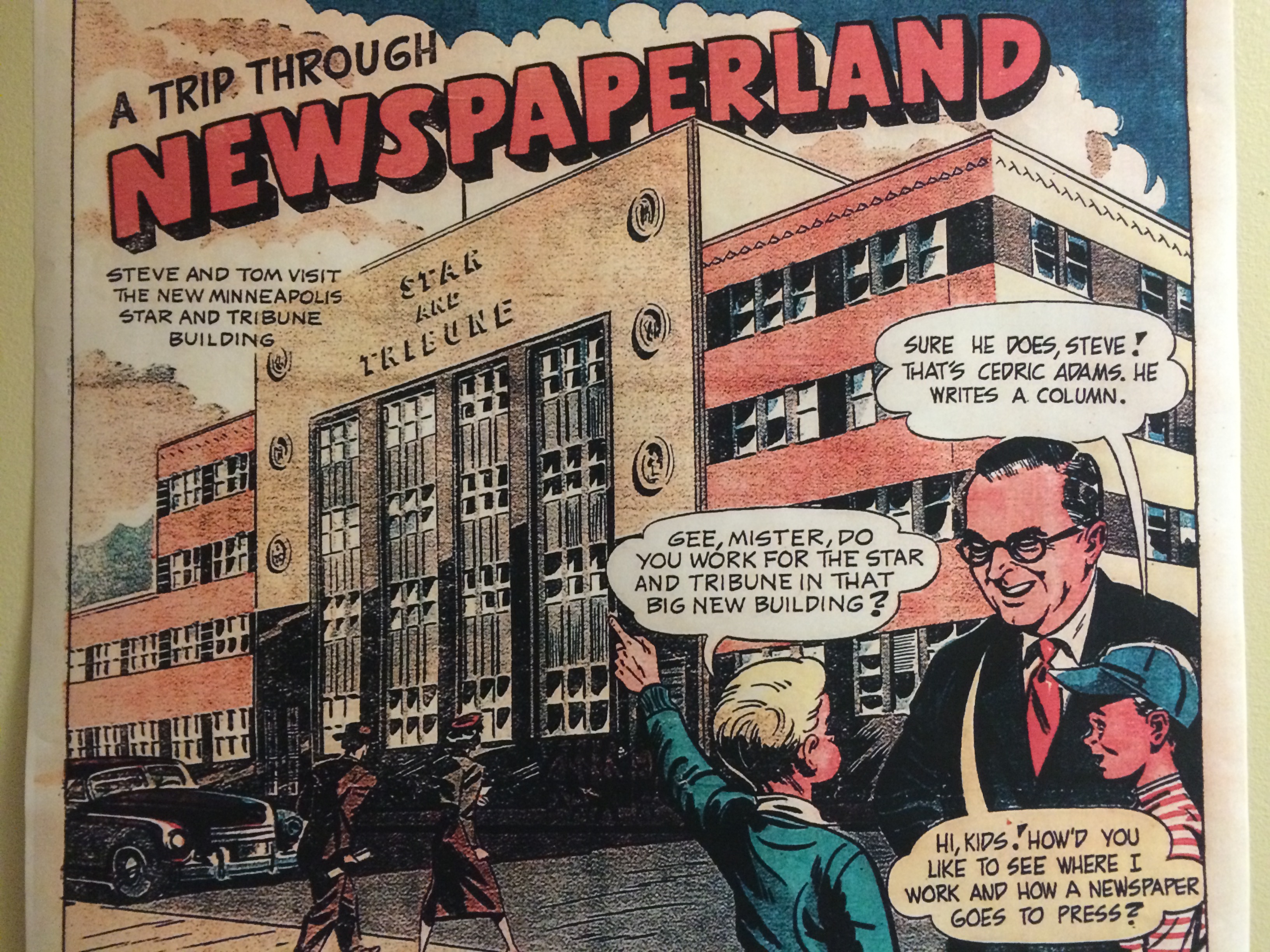 star tribune comic from building opening