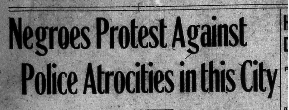 police atrocities headline from 1922